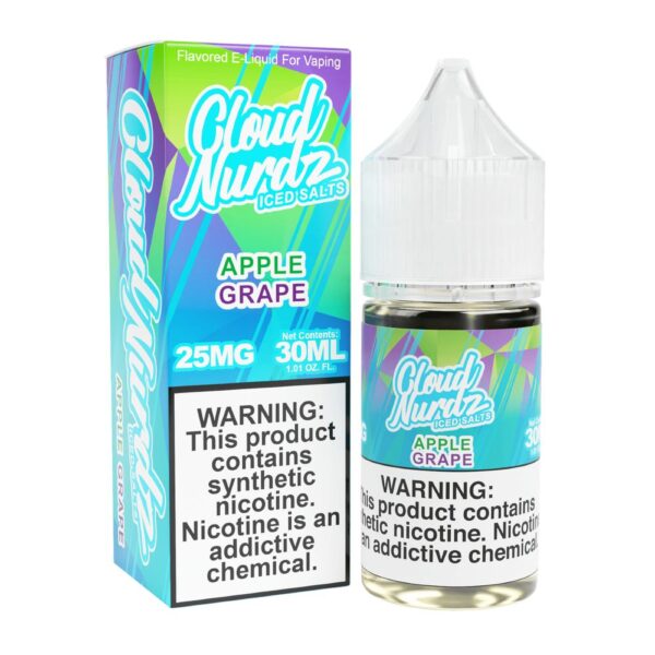 Cloud Nurdz TFN Salts ICED – Apple Grape 30mL