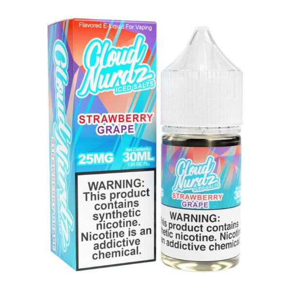 Cloud Nurdz TFN Salts ICED – Strawberry Grape 30mL