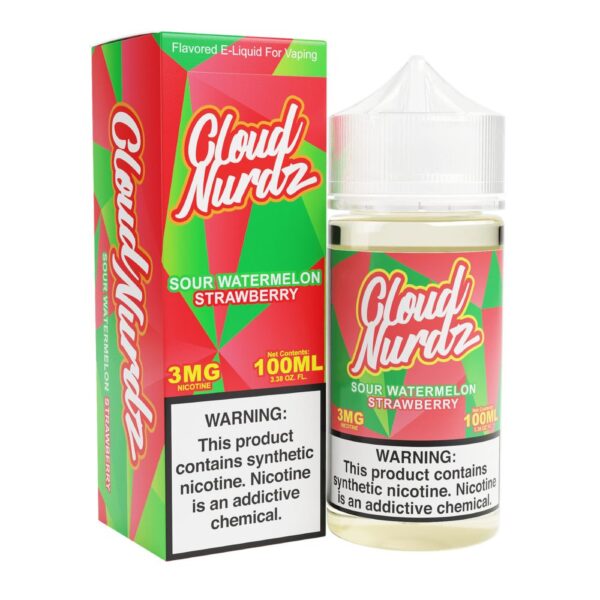 Cloud Nurdz TFN – Sour Watermelon Strawberry 100mL