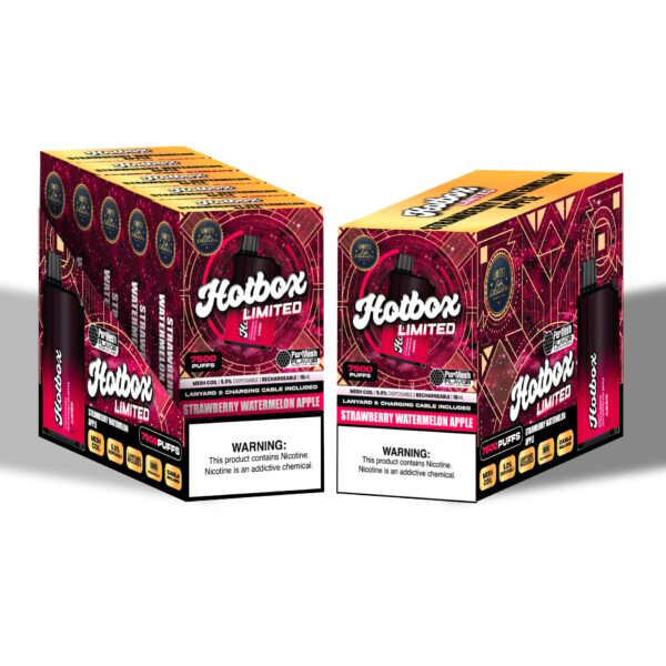 Hotbox Limited Disposable Vape 7500 Puffs | Box of 5 Units - Image 2