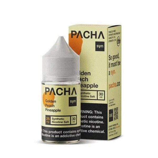 Pachamama TFN Salts – Golden Peach Pineapple 30mL