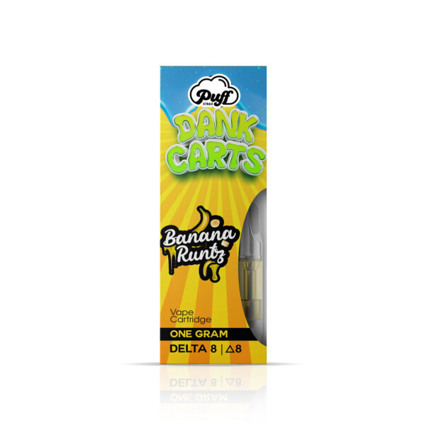 Puff Xtrax | Dank Carts Delta-8 Vape Cartridge: Banana Runtz