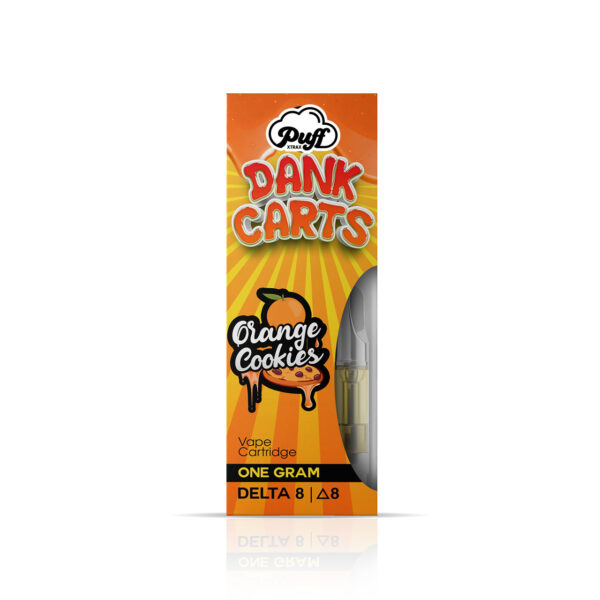 Puff Xtrax | Dank Carts Delta-8 Vape Cartridge: Orange Cookies