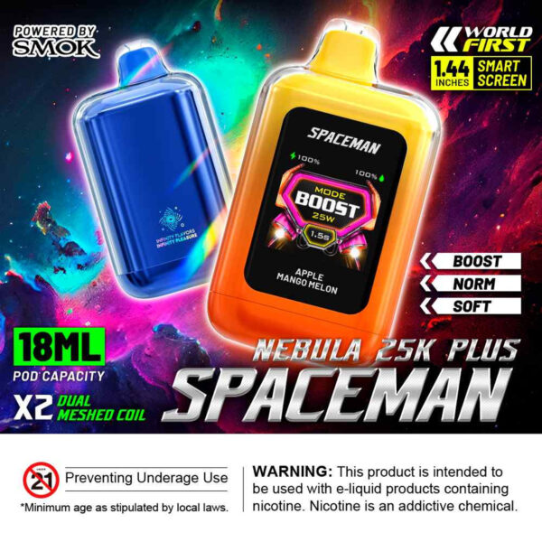 SMOK SpaceMan Nebula 25K Plus 25,000 Puff Disposable - Image 2