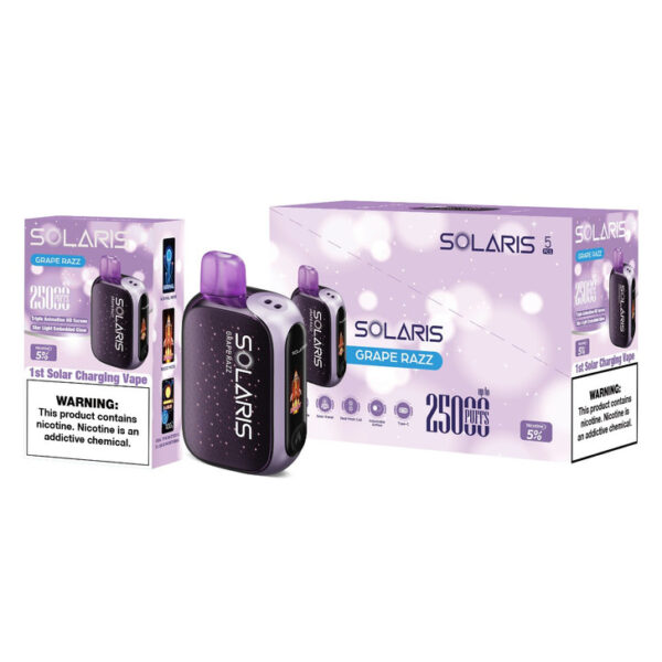 Solaris 25,000 Puff Solar Charging Disposable - Image 3